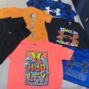 6 Under Armour/ Champion/ Polo/ Hurley Yourh X Large Tee Shirts
